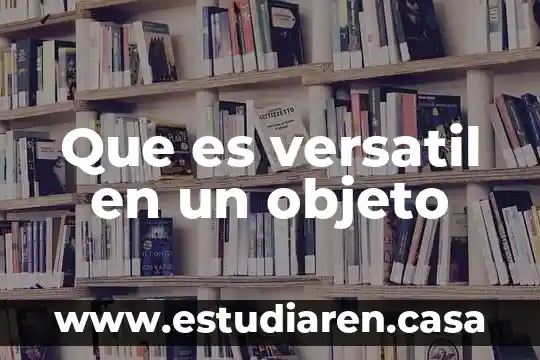 Qué es la despensa en efectivo 6 Que es versatil en un objeto