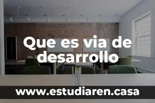Que es un mapa consep 5 Que es via de desarrollo