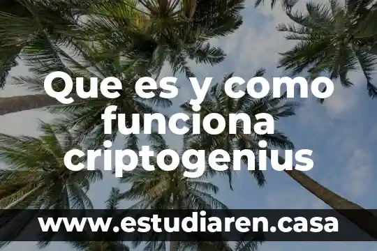 Que es y como funciona criptogenius