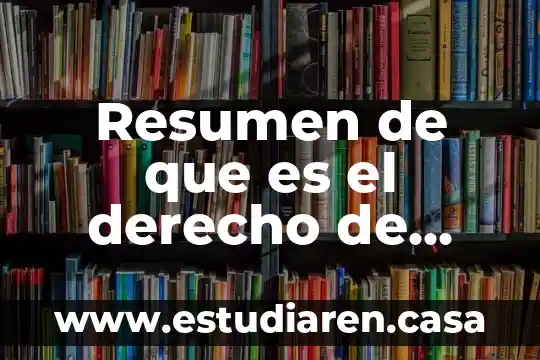 Resumen de que es el derecho de enrique caceres nieto
