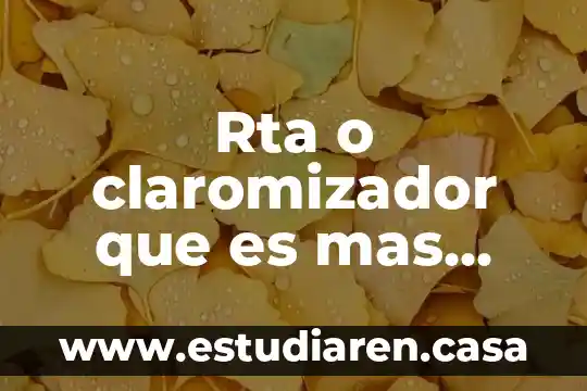 Que es lo mas delicioso del mundo 3 Rta o claromizador que es mas varato