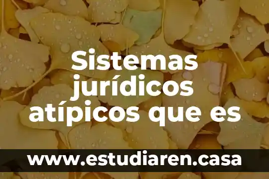 Que es la compra de sistemas 4 Sistemas jurídicos atípicos que es