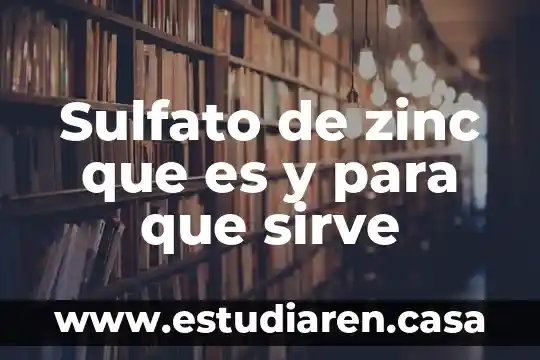 Que es la numerología y para que sirve 3 Sulfato de zinc que es y para que sirve