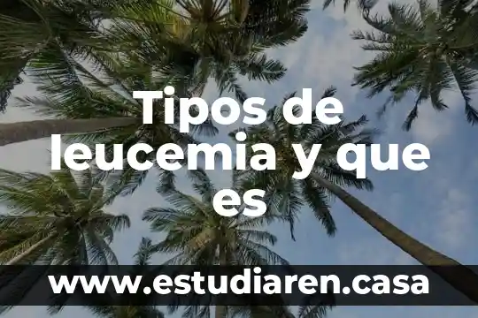 Que es un enlace y tipos de enlaces 7 Tipos de leucemia y que es
