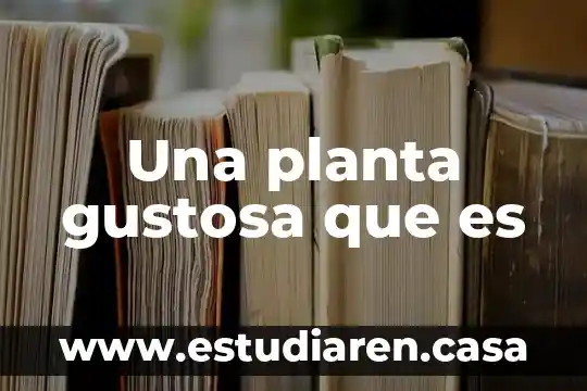 Una planta gustosa que es