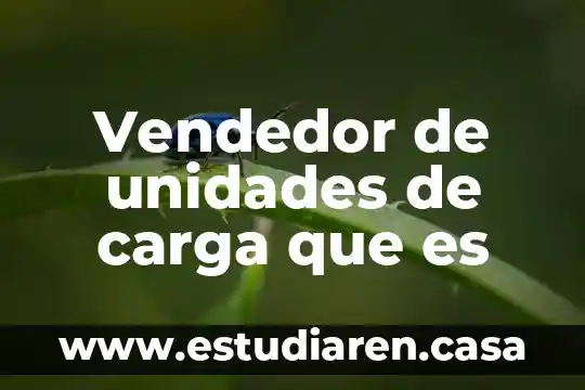 Vendedor de unidades de carga que es
