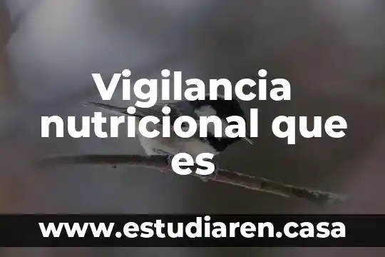 Que es la investigacion nutricional 8 Vigilancia nutricional que es