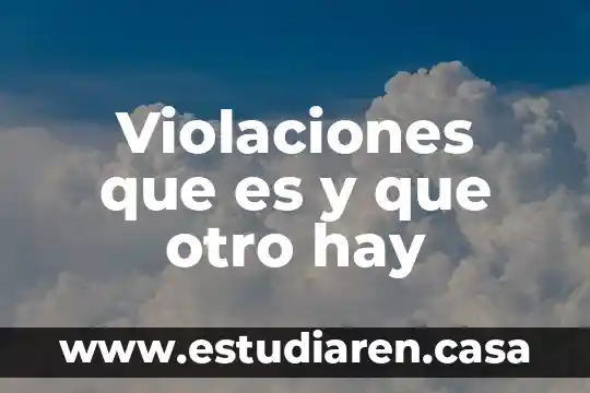 Qué es significan las siglas nif 6 Violaciones que es y que otro hay