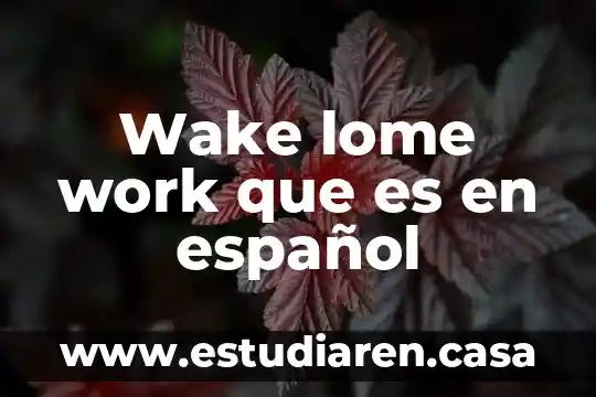 Wannabe que es en español 5 Wake lome work que es en español